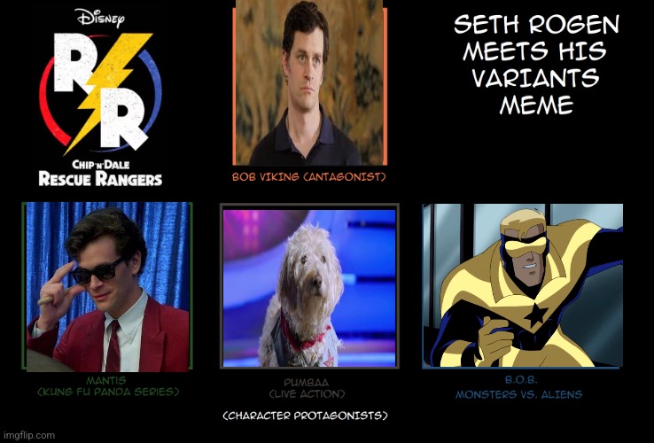 Tom Everett Scott Meets His Variants | image tagged in seth rogen meets his variants | made w/ Imgflip meme maker