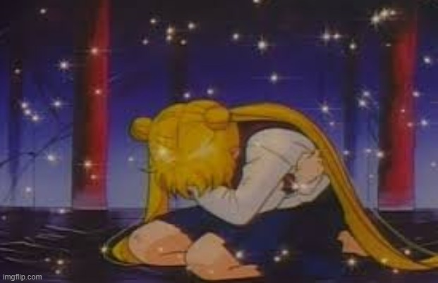 sailor moon depression | image tagged in sailor moon depression | made w/ Imgflip meme maker