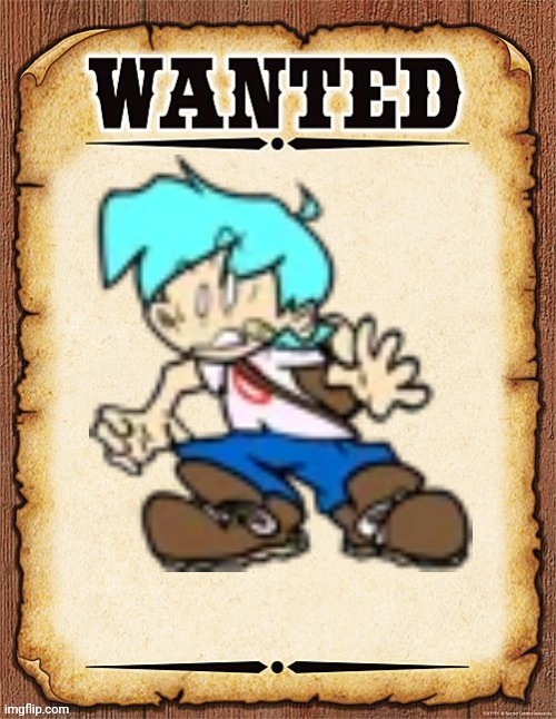 wanted poster bf is wanted for 1000$ | image tagged in wanted poster,fnf,boss fight | made w/ Imgflip meme maker