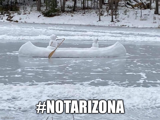 #notarizona | #NOTARIZONA | image tagged in snow | made w/ Imgflip meme maker