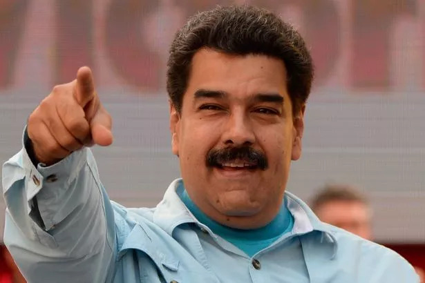 Nicolás Maduro pointing Blank Meme Template