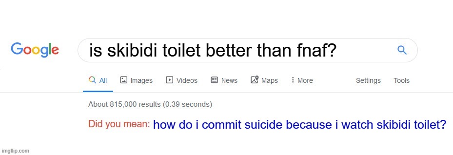 thus skibidi toilet is shit | is skibidi toilet better than fnaf? how do i commit suicide because i watch skibidi toilet? | image tagged in did you mean | made w/ Imgflip meme maker