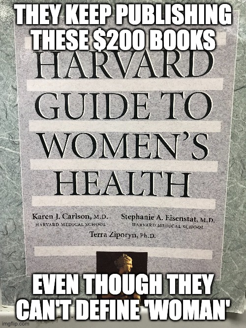 THEY KEEP PUBLISHING THESE $200 BOOKS; EVEN THOUGH THEY CAN'T DEFINE 'WOMAN' | image tagged in woman,define woman | made w/ Imgflip meme maker