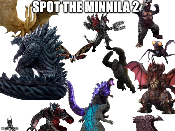 Spot The Minilla 2 IMPOSSIBLE | SPOT THE MINNILA 2 | made w/ Imgflip meme maker