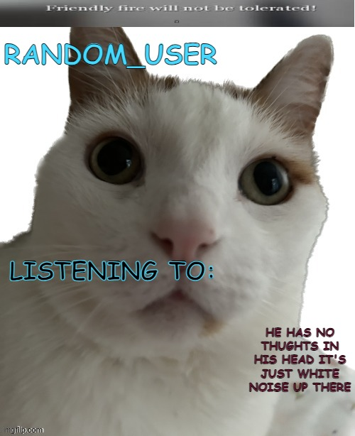 random_user's annoucemment temp Blank Meme Template