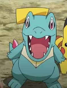 High Quality Totodile jaw drop Blank Meme Template