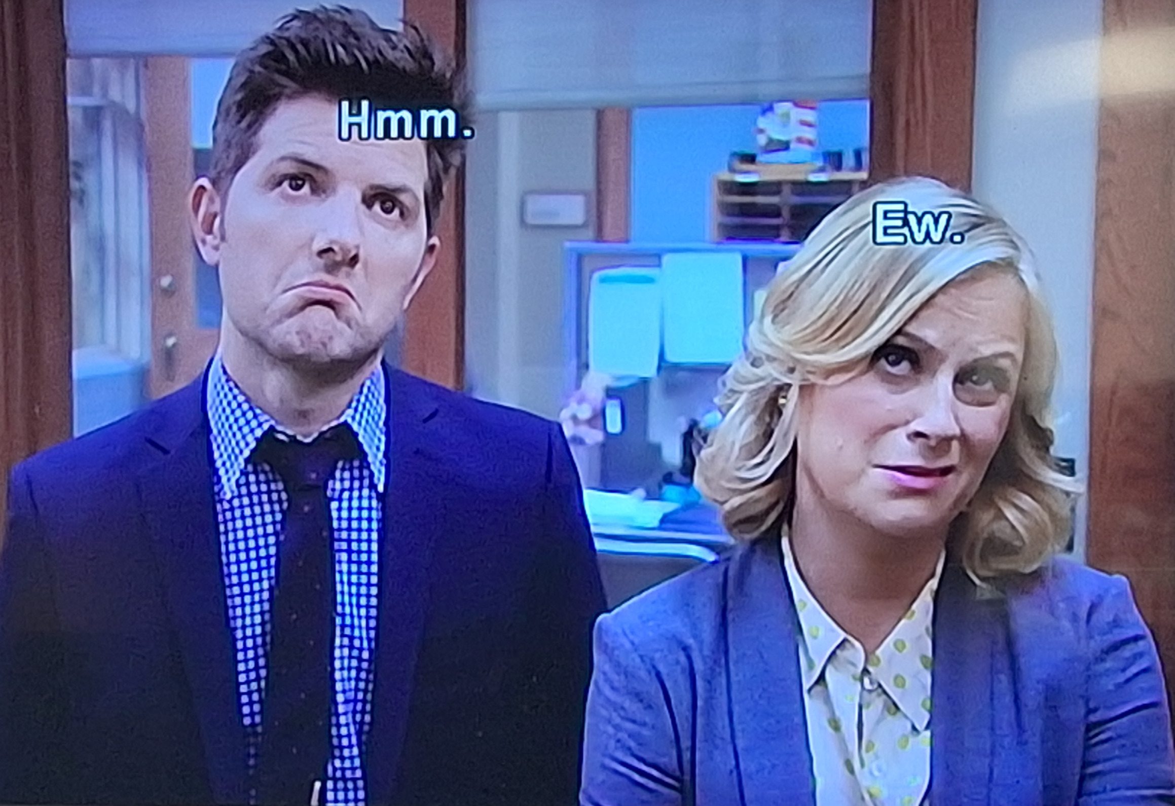 High Quality Parks and Rec Difference of Opinion Blank Meme Template