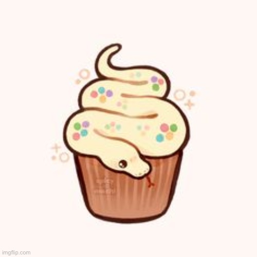cupcake snek | image tagged in cupcake snek | made w/ Imgflip meme maker
