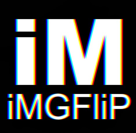 High Quality IMGFlip Logo in a Style of TikTok Blank Meme Template