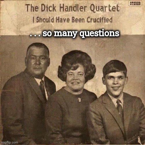 Is one of them pregnant ? | . . . so many questions | image tagged in holy music stops,good thing,quartet,well yes but actually no,math,the bible | made w/ Imgflip meme maker