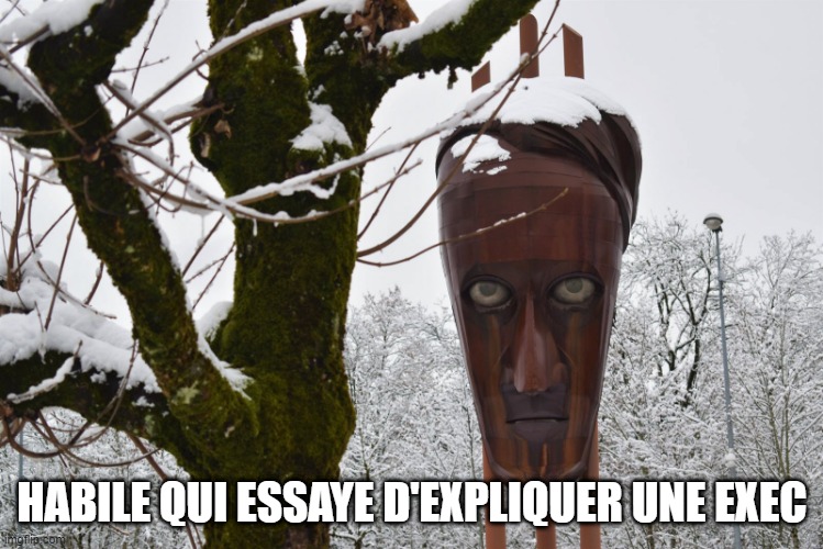 HABILE QUI ESSAYE D'EXPLIQUER UNE EXEC | made w/ Imgflip meme maker