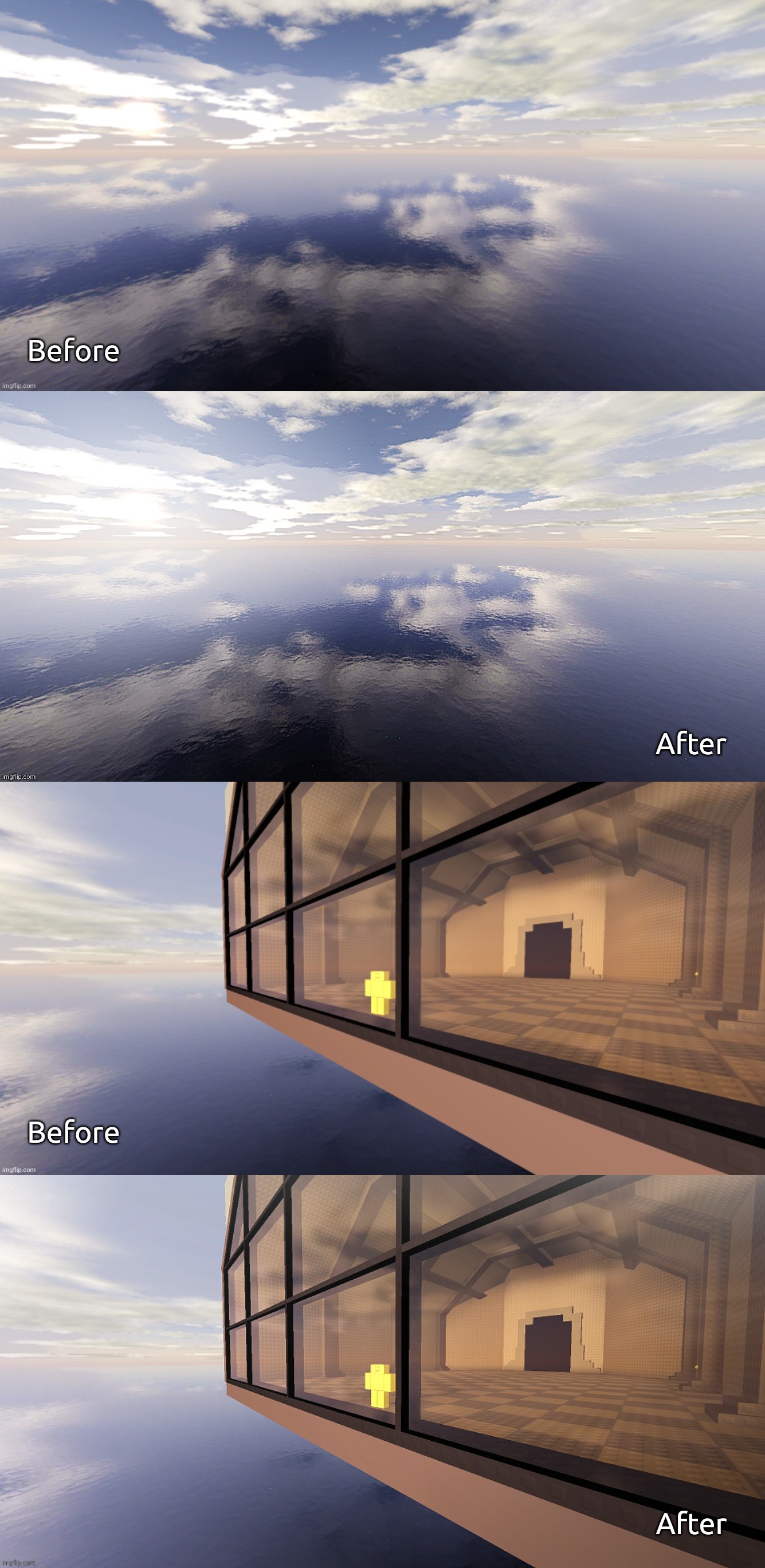 [The after pictures were edits I made on Kleki on my Chromebook] [Also I don't have the layers screenshots] | Before; After; Before; After | image tagged in kleki edits,blockapoc | made w/ Imgflip meme maker