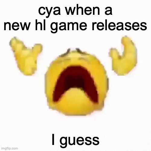 :nooo: | cya when a new hl game releases; I guess | image tagged in nooo | made w/ Imgflip meme maker