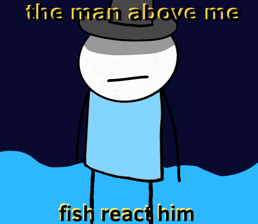 fish react Blank Meme Template