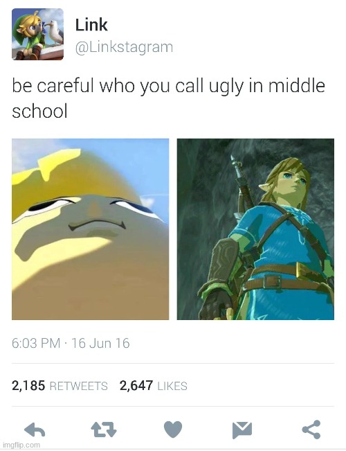 link middle school meme | made w/ Imgflip meme maker