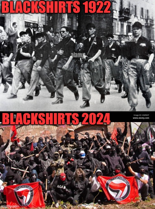 BLACKSHIRTS 1922 BLACKSHIRTS 2024 | made w/ Imgflip meme maker