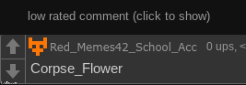 first low rated comment | made w/ Imgflip meme maker