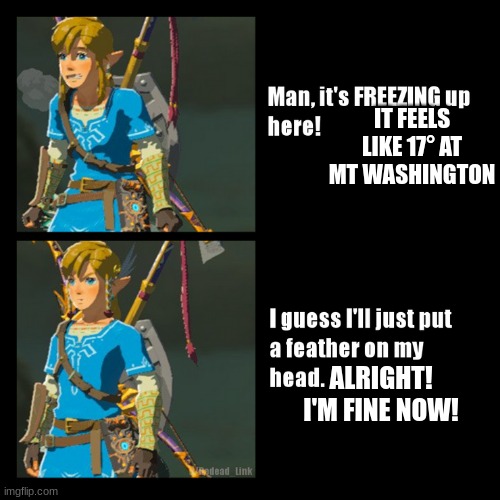 MT WASHINGTON meme | IT FEELS LIKE 17° AT MT WASHINGTON; ALRIGHT! I'M FINE NOW! | made w/ Imgflip meme maker