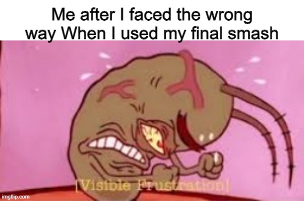 Hate it when that happens | Me after I faced the wrong way When I used my final smash | image tagged in visible frustration,memes,funny,lol,i hate it when,relatable | made w/ Imgflip meme maker