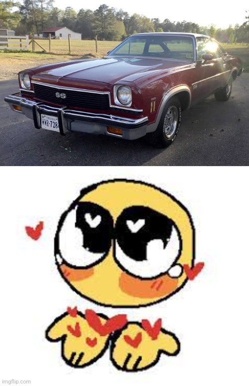 I WANT THAT CAR | image tagged in cursed emoji heart eyes | made w/ Imgflip meme maker