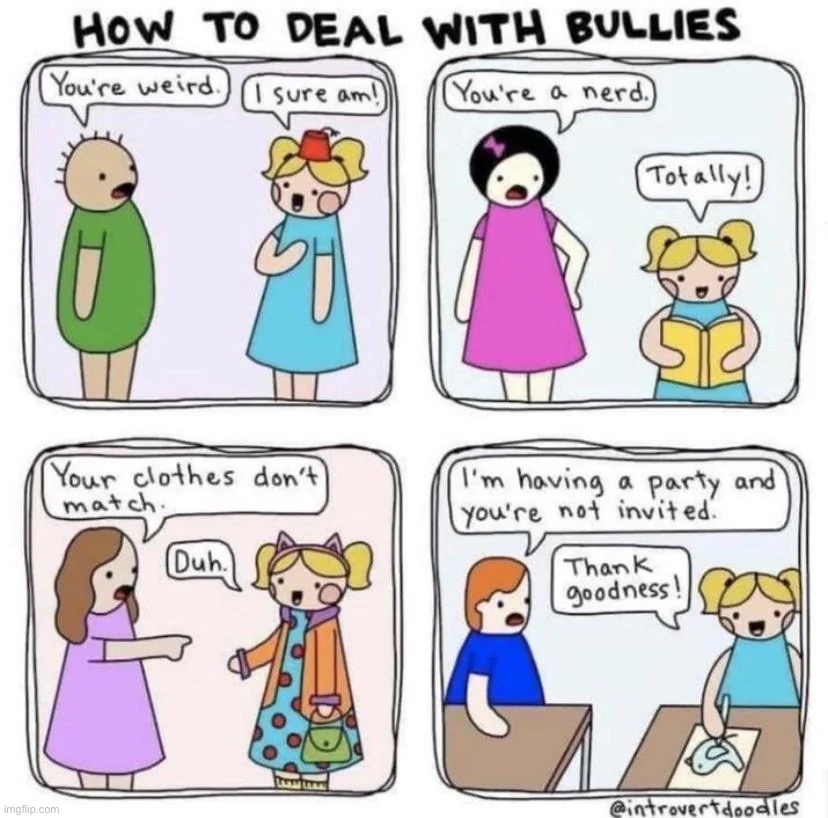 me irl | image tagged in comics/cartoons,introvert,relatable,me irl,bullying | made w/ Imgflip meme maker