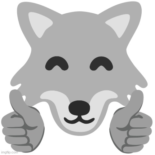 Google Wolf Thumbs Up! | image tagged in google wolf thumbs up | made w/ Imgflip meme maker