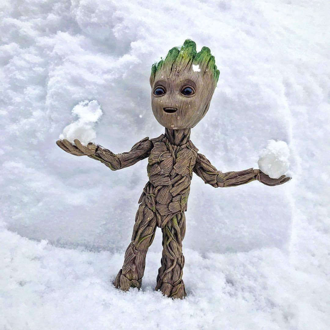 GrootInSnow Blank Meme Template