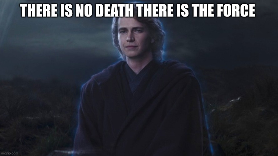 THERE IS NO DEATH THERE IS THE FORCE | made w/ Imgflip meme maker