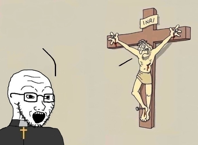 High Quality Christ is king Blank Meme Template