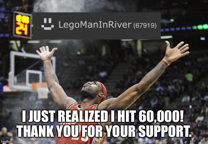 Thank you, especially you guys | I JUST REALIZED I HIT 60,000! 
THANK YOU FOR YOUR SUPPORT. | image tagged in i did it,anti furry,imgflip points,points | made w/ Imgflip meme maker