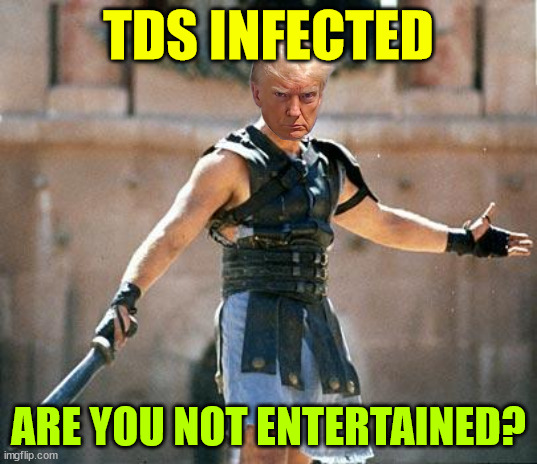 No worries.. your misleadia will protect you from the truth... | TDS INFECTED; ARE YOU NOT ENTERTAINED? | image tagged in gladiator,tds infected,crying | made w/ Imgflip meme maker