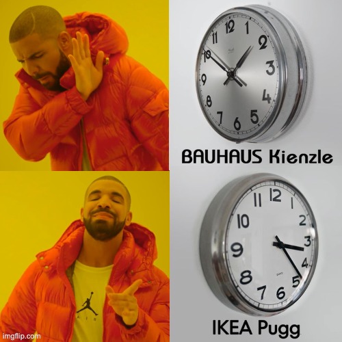 Bauhaus vs Ikea | image tagged in memes,drake hotline bling,bauhaus,ikea,art deco | made w/ Imgflip meme maker