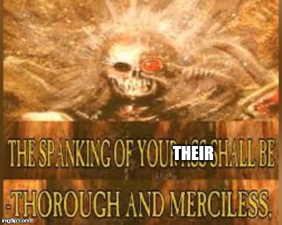 THEIR | made w/ Imgflip meme maker