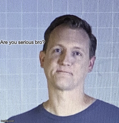 Are you serious bro? | image tagged in are you serious bro | made w/ Imgflip meme maker