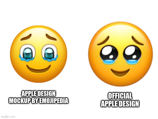 OFFICIAL APPLE DESIGN; APPLE DESIGN MOCKUP BY EMOJIPEDIA | image tagged in emoji,emojis,smiley | made w/ Imgflip meme maker