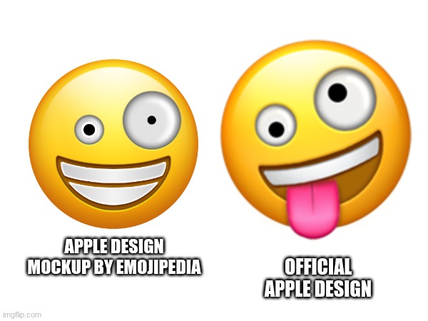 OFFICIAL APPLE DESIGN; APPLE DESIGN MOCKUP BY EMOJIPEDIA | image tagged in emoji,emojis,crazy,insane | made w/ Imgflip meme maker