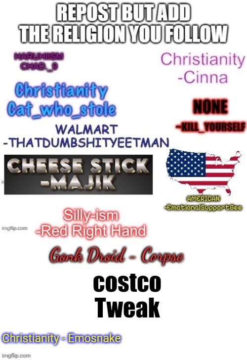 Christianity - Emosnake | made w/ Imgflip meme maker