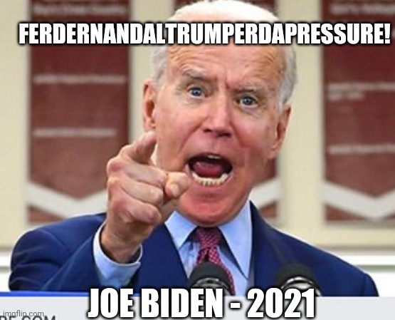 Joe Biden no malarkey | FERDERNANDALTRUMPERDAPRESSURE! JOE BIDEN - 2021 | image tagged in joe biden no malarkey | made w/ Imgflip meme maker