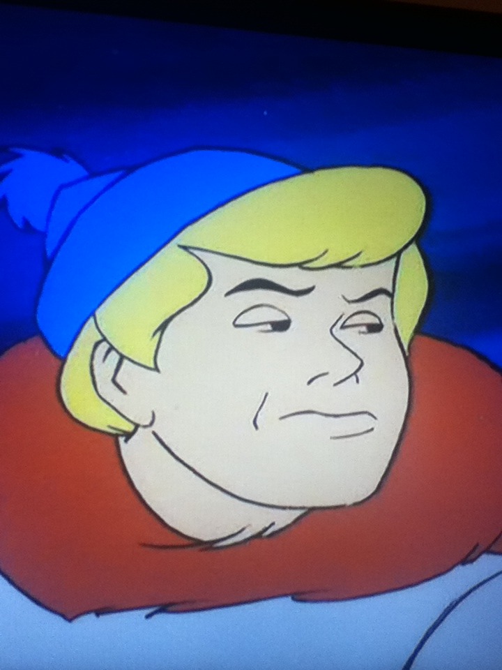 Disappointed Fred Jones freeze frame (not mine) Blank Meme Template