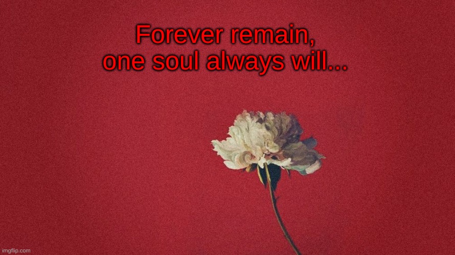 Forever remain, one soul always will... | made w/ Imgflip meme maker
