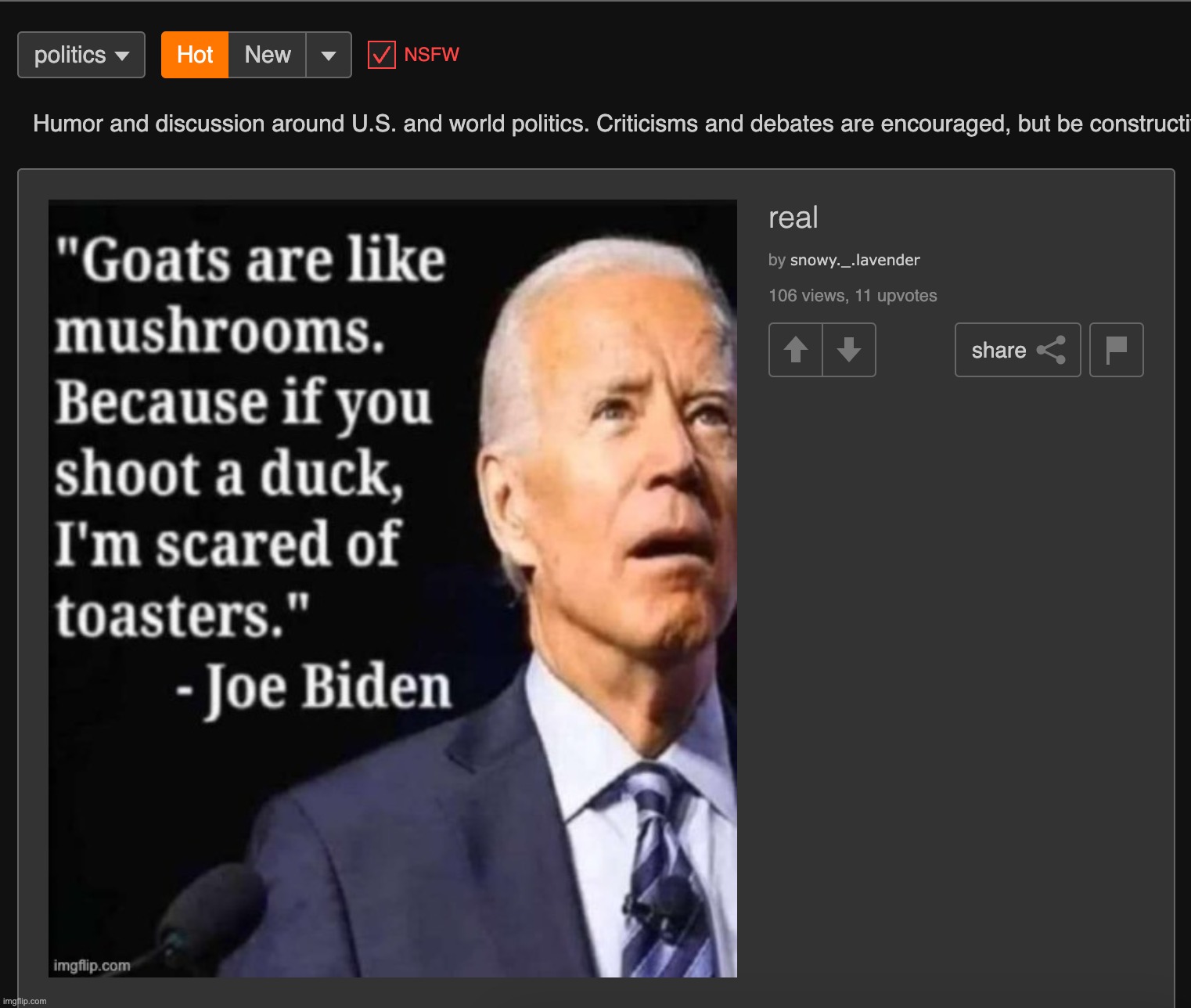 holy shit my image is on the third hot page of politics | made w/ Imgflip meme maker