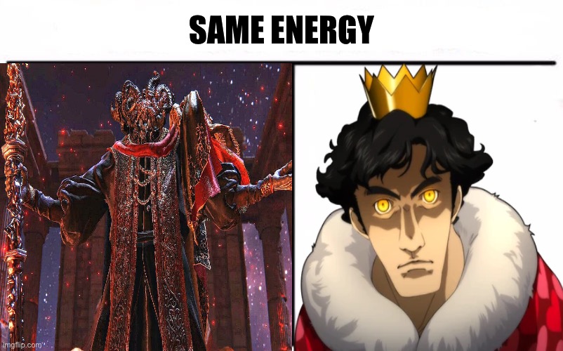 Who Would Win Blank | SAME ENERGY | image tagged in who would win blank,same energy,persona 5,elden ring,funny memes,shitpost | made w/ Imgflip meme maker