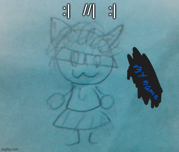bda neko arc | :|   //|   :| | image tagged in bda neko arc | made w/ Imgflip meme maker
