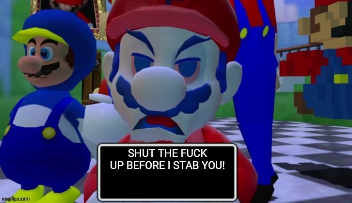 7 grand dad says | SHUT THE FUCK UP BEFORE I STAB YOU! | image tagged in 7 grand dad says | made w/ Imgflip meme maker