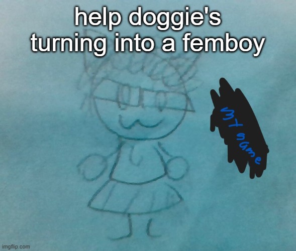 bda neko arc | help doggie's turning into a femboy | image tagged in bda neko arc | made w/ Imgflip meme maker