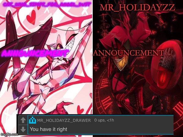 Here it is | image tagged in cat and holidayzz hazbin hotel temp | made w/ Imgflip meme maker