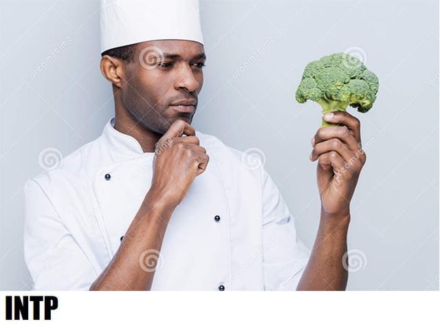 High Quality Chef looking at broccoli Blank Meme Template