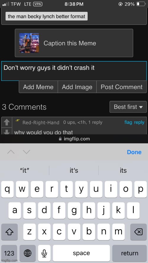 made w/ Imgflip meme maker