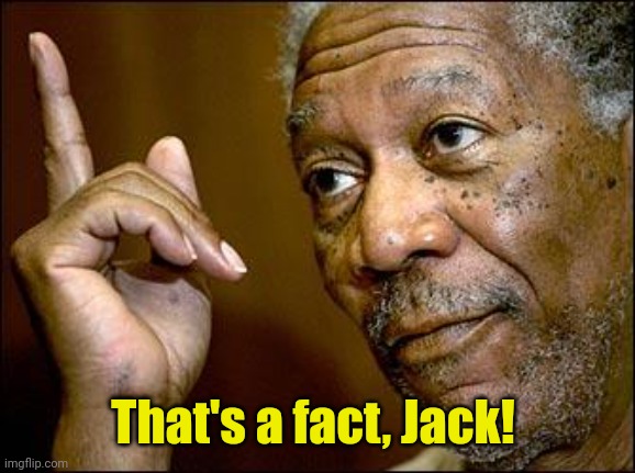 This Morgan Freeman | That's a fact, Jack! | image tagged in this morgan freeman | made w/ Imgflip meme maker