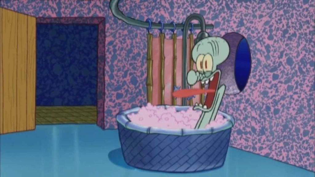 X Drops By Squidward's House Blank Meme Template
